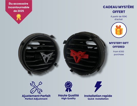 SEAT Ibiza 6L ventilation clip – Cupra logo