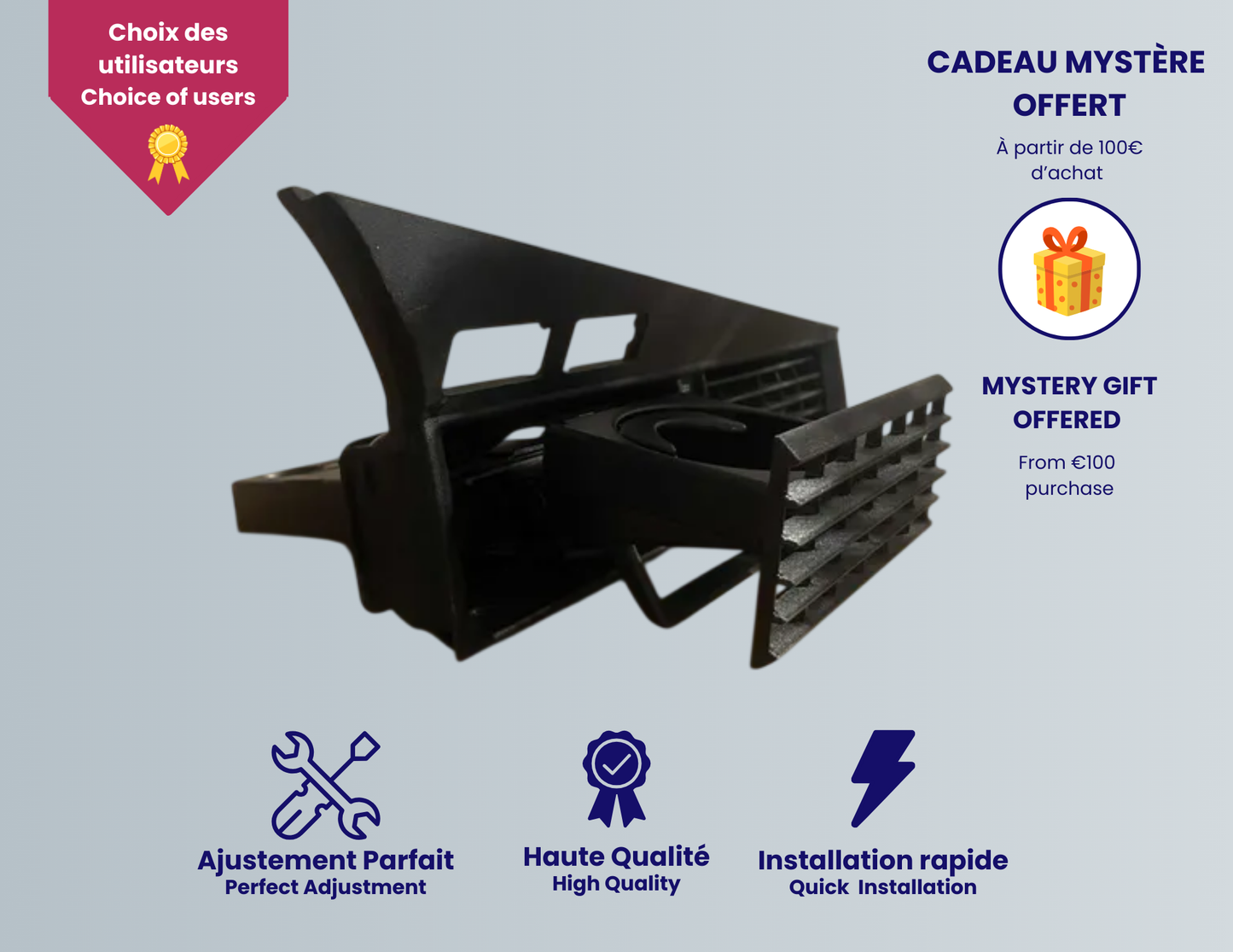 Porte gobelet centrale Mercedes W201